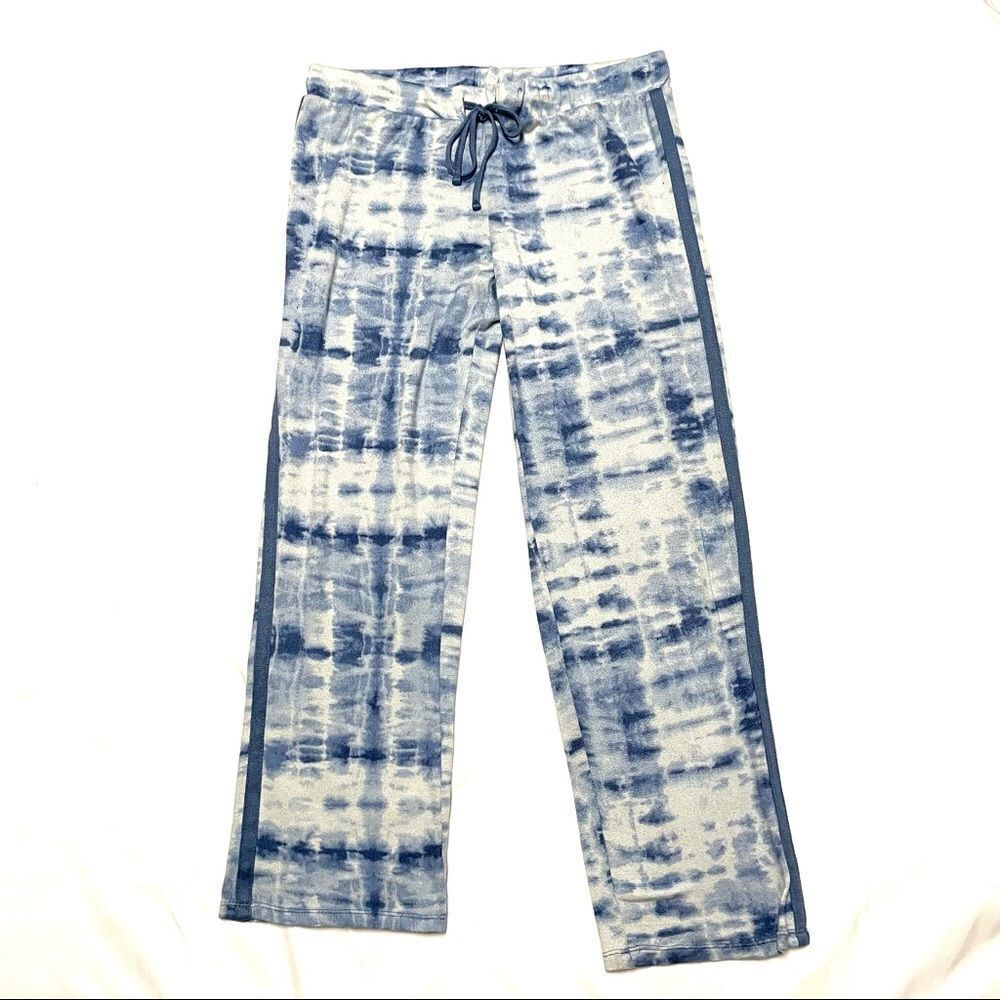Lucky Brand Blue Tie Dyed Soft Lounge Pants - Picture 2 of 12